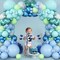 Under the Sea Balloon Arch – Pastel Blue, Teal & Lime Green Balloon Garland with Metallic Balloons for Ocean, Shark Theme Birthday Party & Baby Shower Decorations (Girls & Boys)